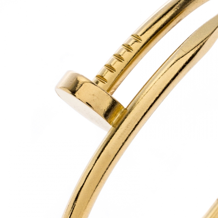 Pre Owned Cartier Juste Un Clou 18k Yellow Gold Bracelet 16cm