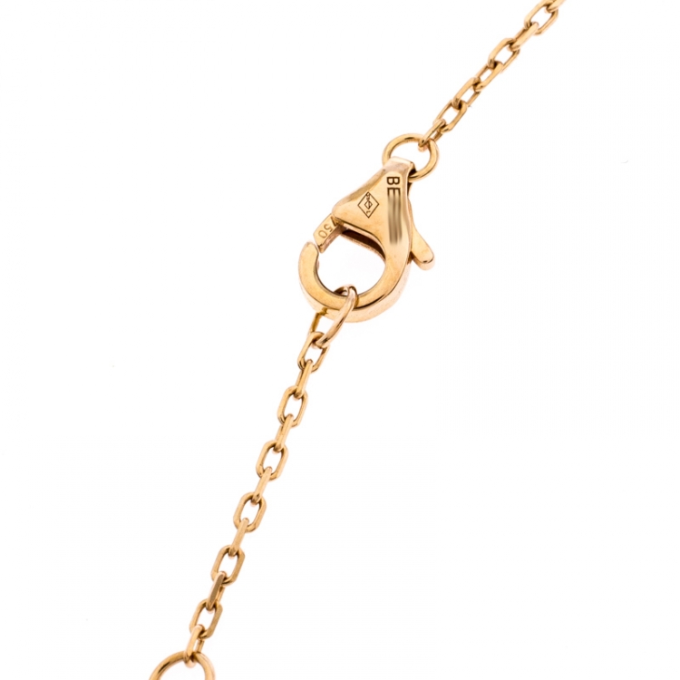 Pre Owned Cartier Juste Un Clou 18K Yellow Gold and Diamonds Necklace