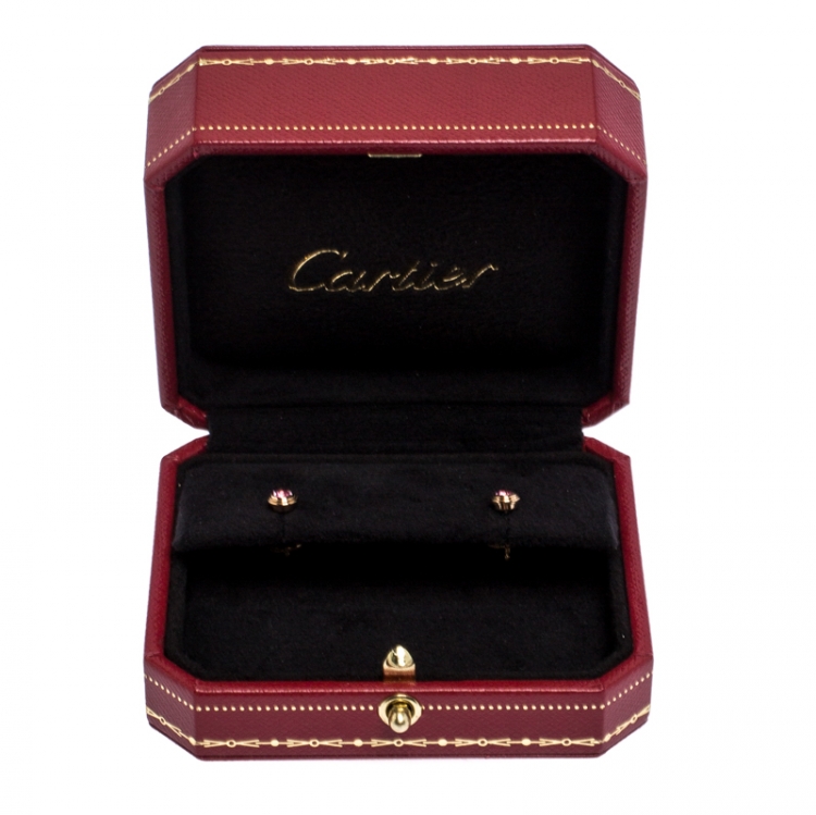 Pre Owned Cartier Saphirs Légers de Cartier Pink Gold Stud Earrings