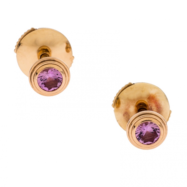 Pre Owned Cartier Saphirs Légers de Cartier Pink Gold Stud Earrings
