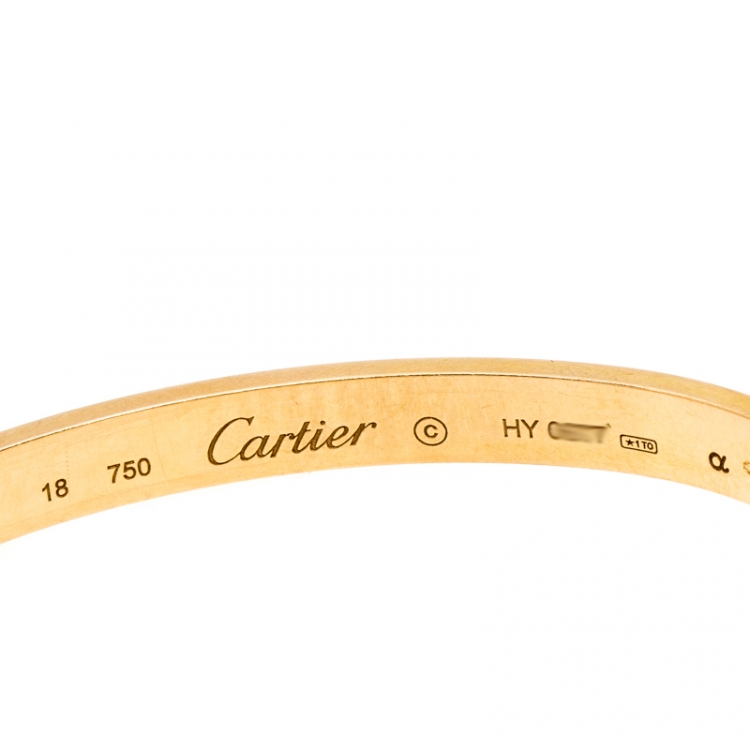 Pre Owned Cartier Love 18K Rose Gold Bracelet 18