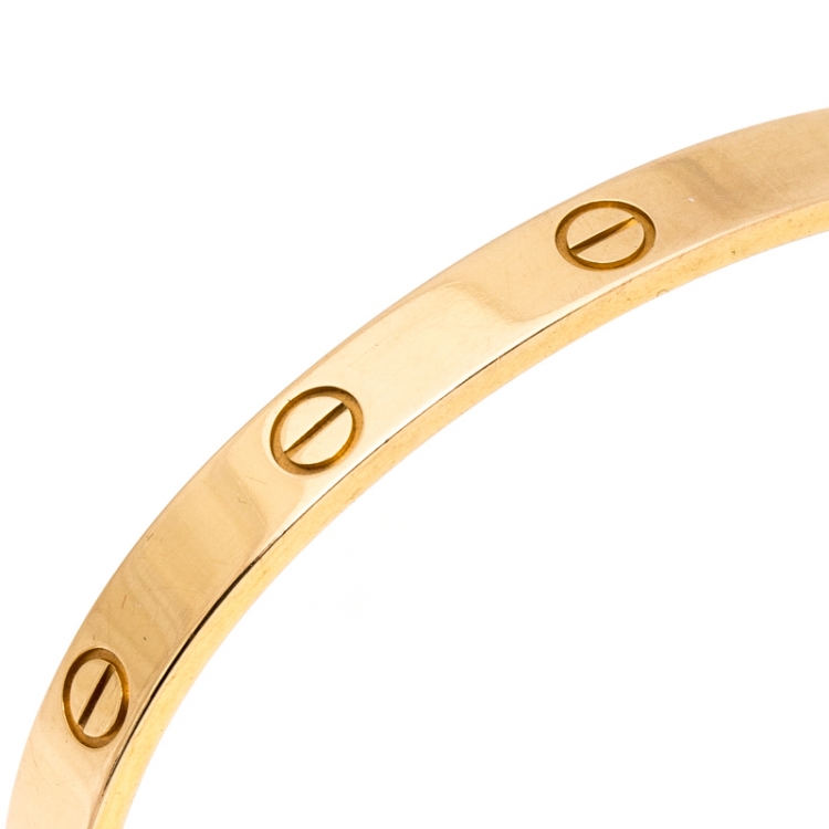 Pre Owned Cartier Love 18K Rose Gold Bracelet 18