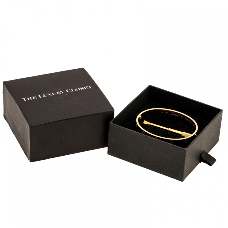 Pre Owned Cartier Love 18K Rose Gold Bracelet 18