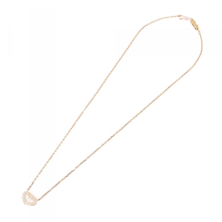 Pre Owned Cartier Heart of Cartier Diamonds 18K Yellow Gold Pendant Necklace