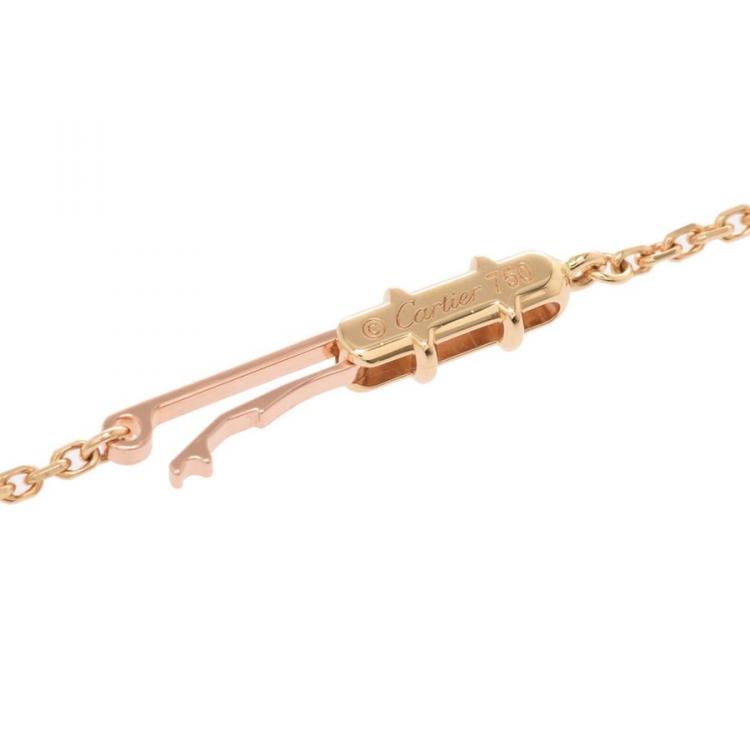 Pre Owned Cartier Heart of Cartier Diamonds 18K Yellow Gold Pendant Necklace