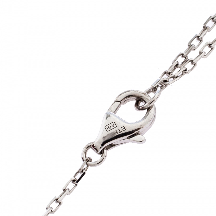 Pre Owned Cartier Diamants Legers De Cartier 18K White Gold Necklace LM