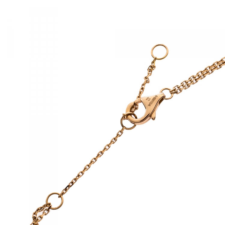 Pre Owned Cartier Trinity De Cartier 18K Three Tone Gold Necklace