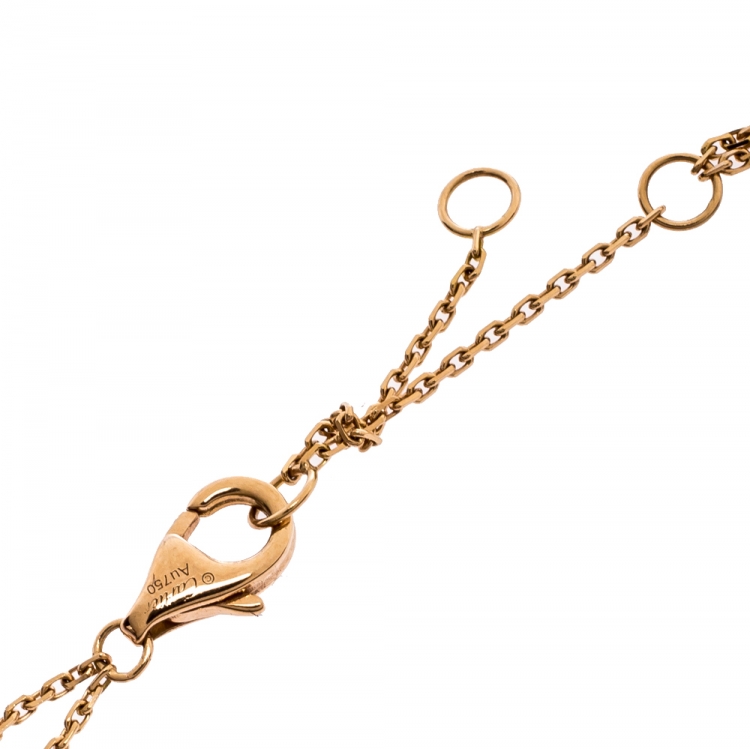 Pre Owned Cartier Trinity De Cartier 18K Three Tone Gold Necklace