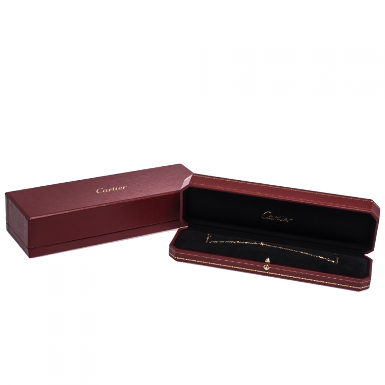 Pre Owned Cartier Diamants Legers de Cartier Diamond 18K Rose Gold Bracelet 
