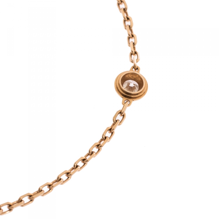 Pre Owned Cartier Diamants Legers de Cartier Diamond 18K Rose Gold Bracelet 