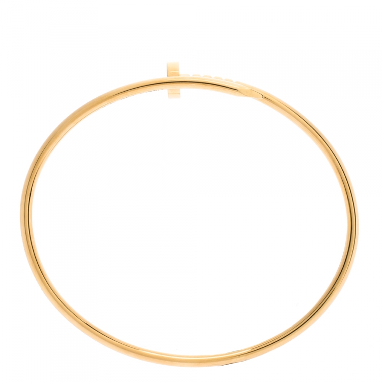 Pre Owned Cartier Juste Un Clou 18K Yellow Gold SM Bracelet 18