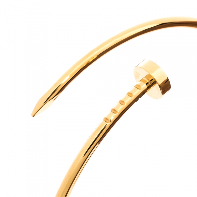 Pre Owned Cartier Juste Un Clou 18K Yellow Gold SM Bracelet 18
