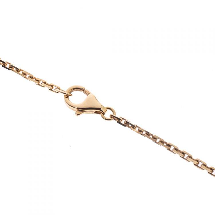 Pre Owned Cartier Love 18K Yellow Gold Pendant Necklace
