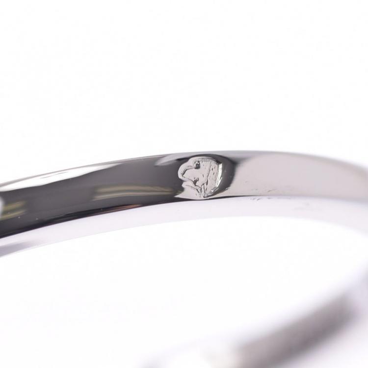 Pre Owned Cartier Ballerine Platinum Diamond Engagement Ring Size 52