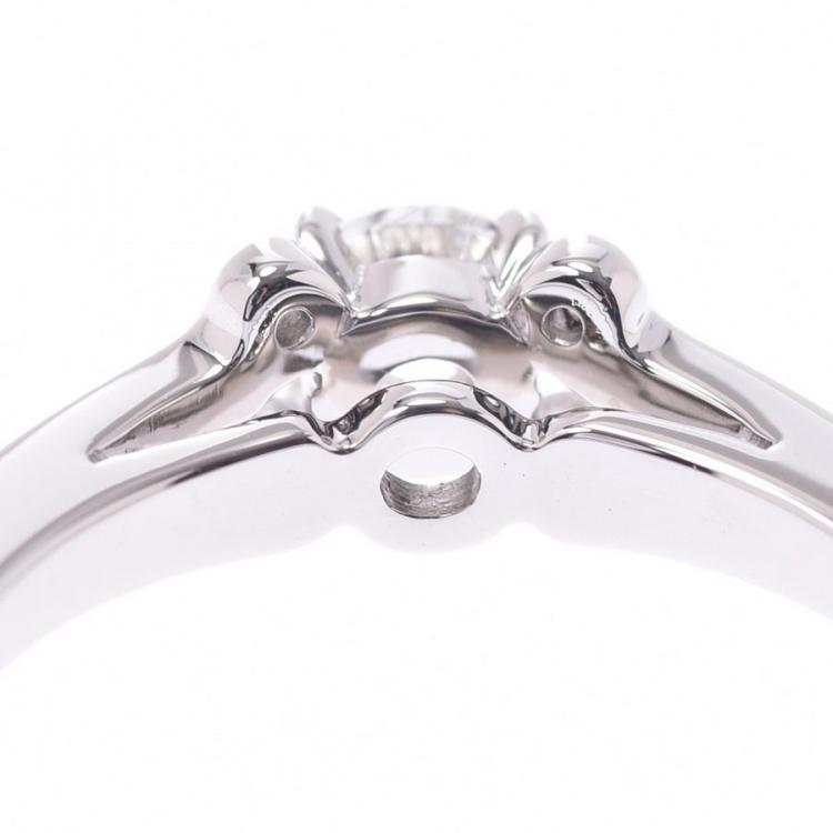 Pre Owned Cartier Ballerine Platinum Diamond Engagement Ring Size 52