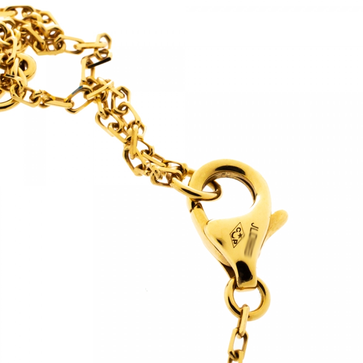 Pre Owned Cartier Diamants Légers De Cartier Diamond 18K Yellow Gold SM Necklace 
