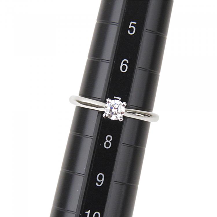 Pre Owned Cartier 1895 Solitaire Platinum Diamond Ring Size 47
