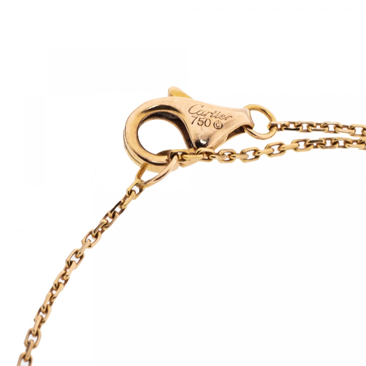 Pre Owned Cartier Sweet Trinity 18K Three Tone Gold Soft Bracelet
