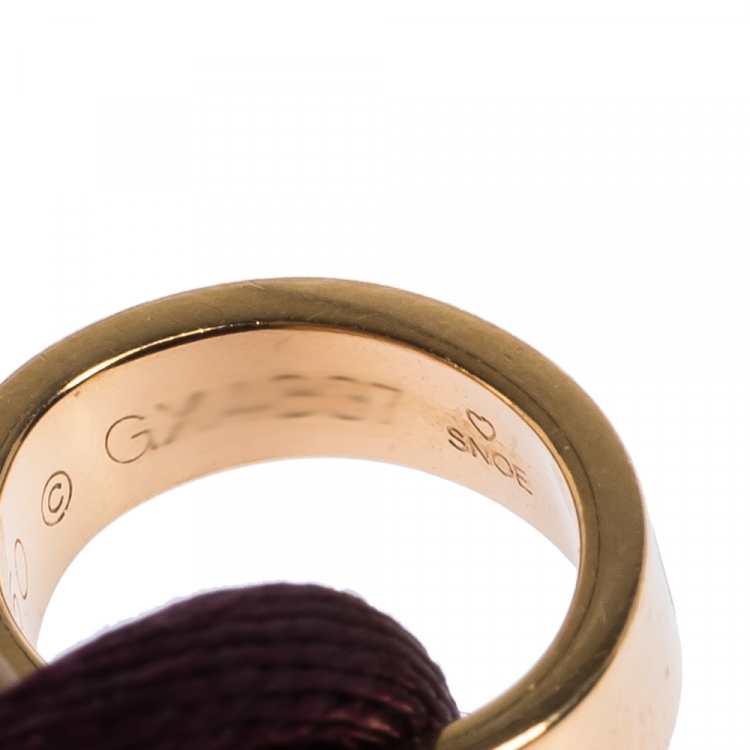 Pre Owned Cartier Love 18K Rose Gold Adjustable Cord Bracelet