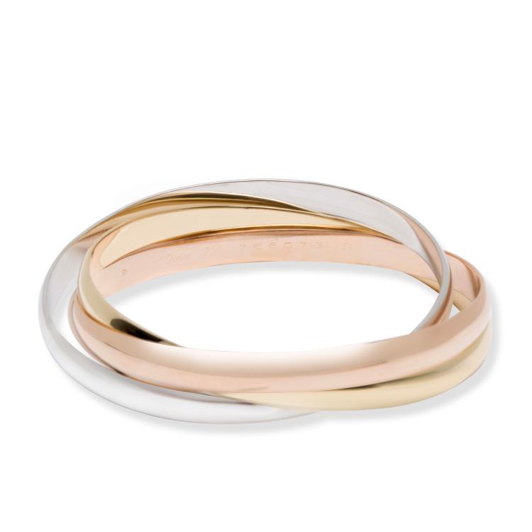 Pre Owned Cartier Trinity 18K Yellow Gold 18K Rose Gold 18K White Gold Bracelet
