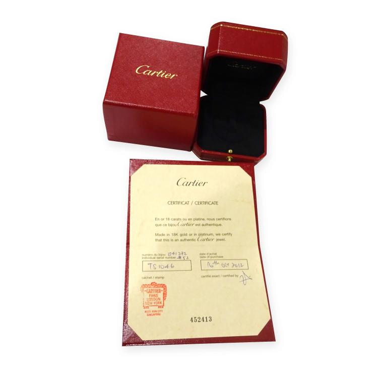 مملوكة مسبقًا Cartier Maillon Panthere Diamond 18K White Gold Ring Size 52