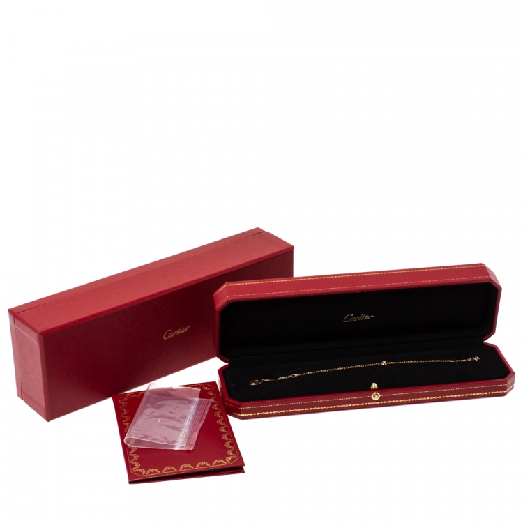 Pre Owned Cartier Saphirs Légers De Cartier Pink Sapphire 18K Rose Gold Bracelet