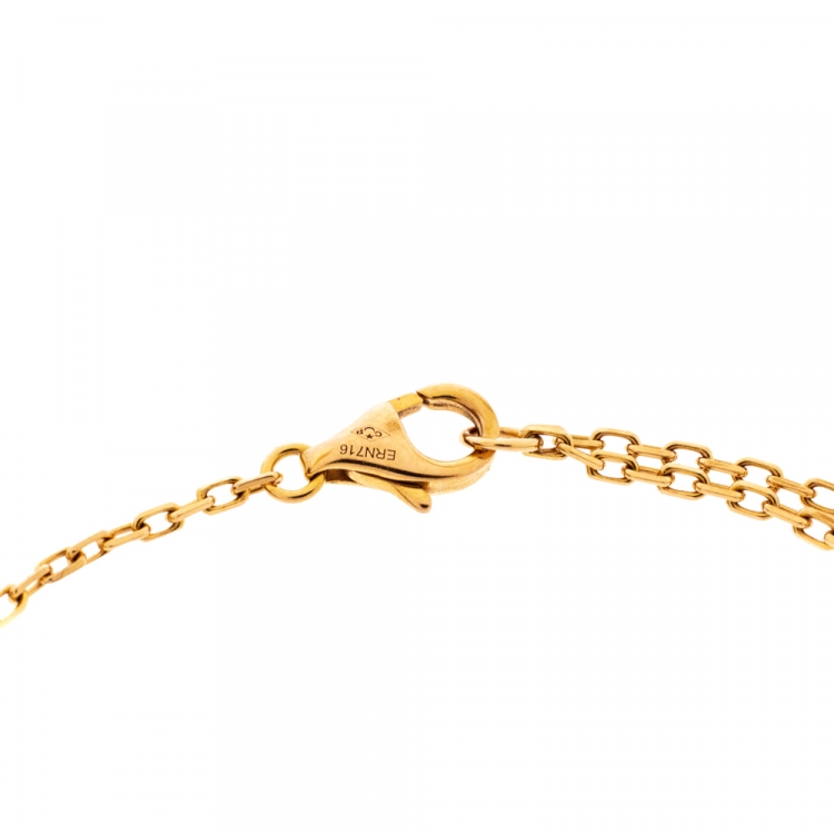 Pre Owned Cartier Saphirs Légers De Cartier Pink Sapphire 18K Rose Gold Bracelet