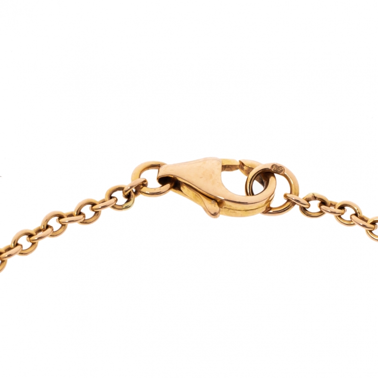 مملوكة مسبقًا Cartier Love Interlocking 2 Hoops 18K Yellow Gold Bracelet
