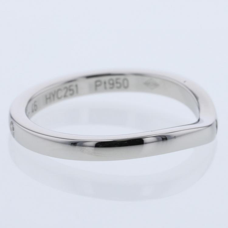 Pre Owned Cartier Ballerine Platinum Diamond Band Ring Size 46