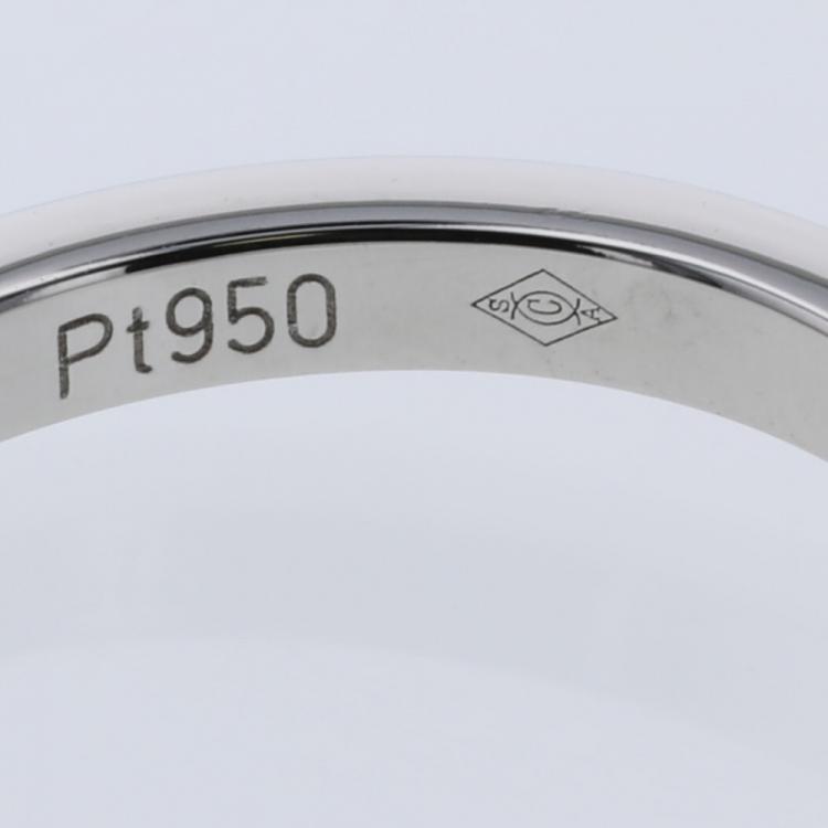 Pre Owned Cartier Ballerine Platinum Diamond Band Ring Size 46