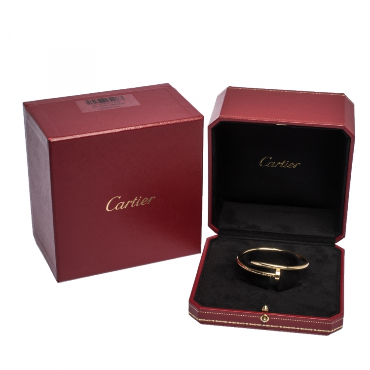 Pre Owned Cartier Juste Un Clou 18K Yellow Gold Bracelet 15