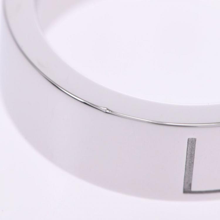 Pre Owned Cartier Love 18K White Gold Diamond Ring Size 48