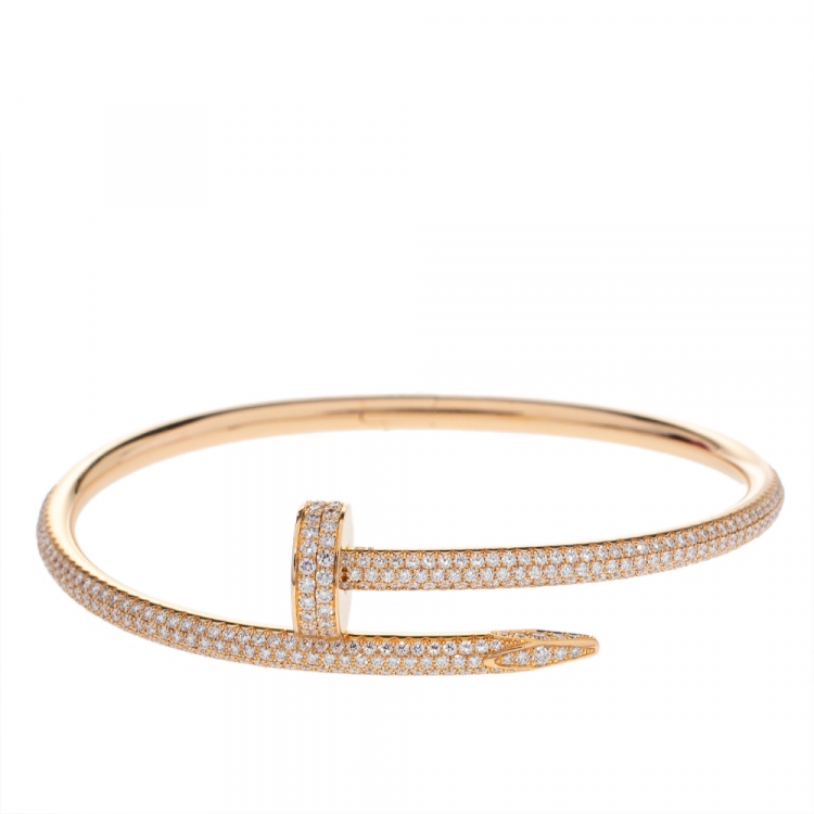 cartier juste un clou with diamonds