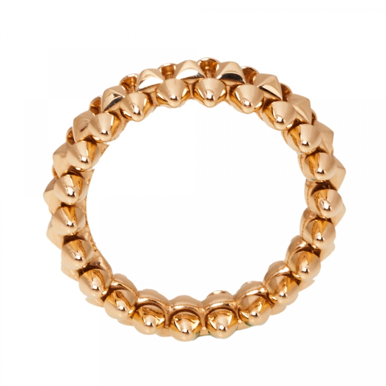 Pre Owned Cartier Clash de Cartier 18K Rose Gold Ring Size 52