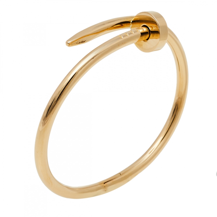 Cartier Juste Un Clou Nail Bangle Bracelet 18K Yellow Gold With Diamonds :  r/Jewelry_USA