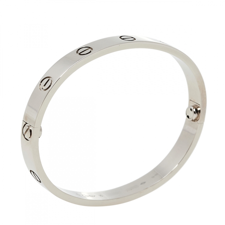 Cartier Love 18K White Gold Bracelet 16 Cartier TLC