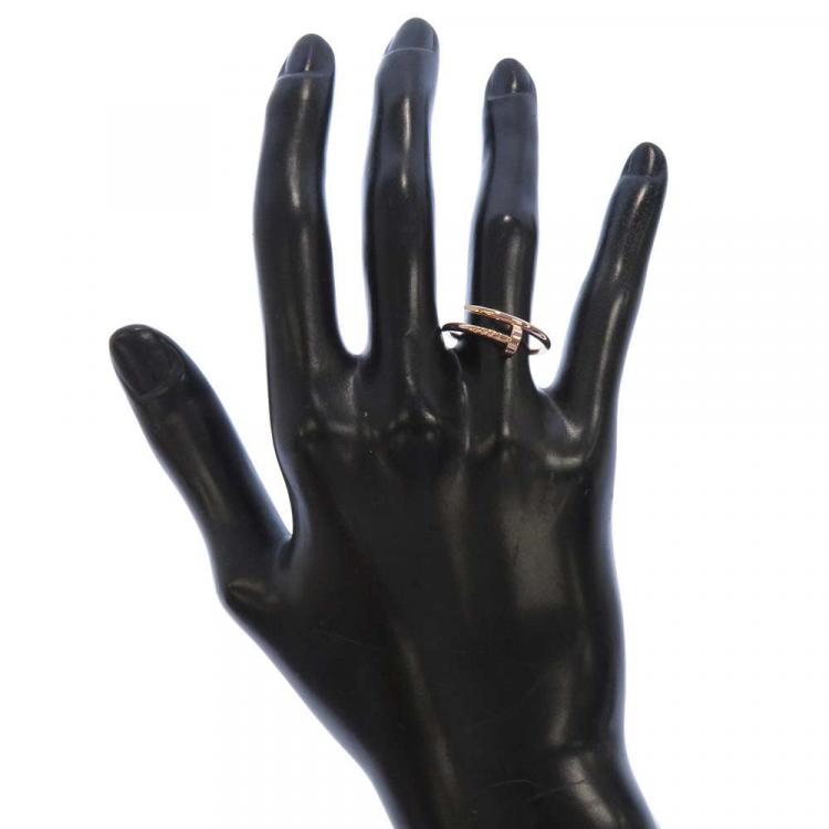 Pre Owned Cartier Juste Un Clou 18K Rose Gold Ring EU 53