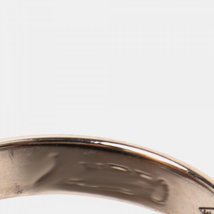 Pre Owned Cartier Trinity Ceramic 18k White Gold Adjustable Cord Bracelet