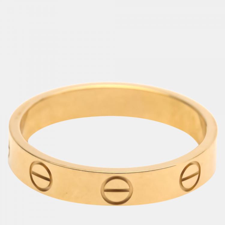 Pre Owned Cartier Love 18K Rose Gold Ring EU 53