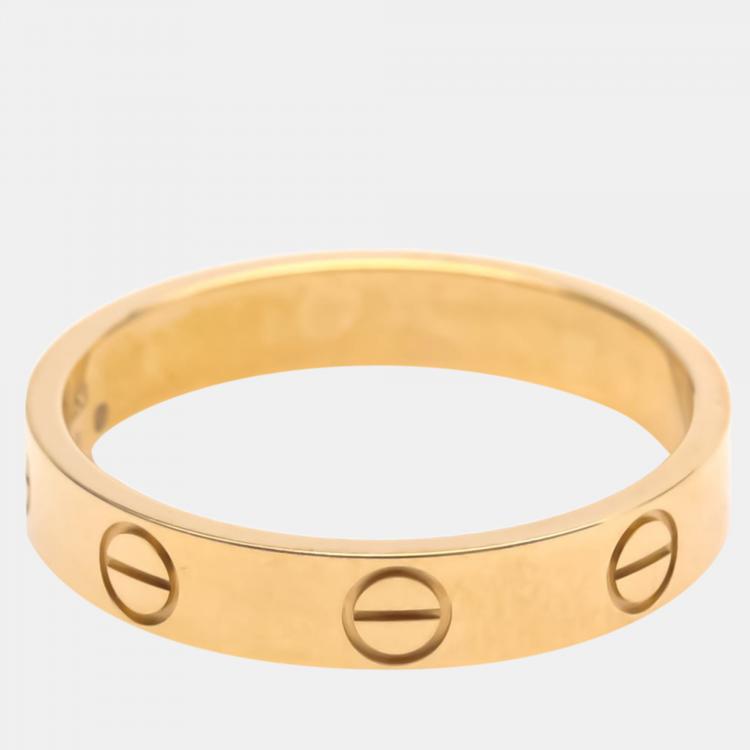 Pre Owned Cartier Love 18K Rose Gold Ring EU 53