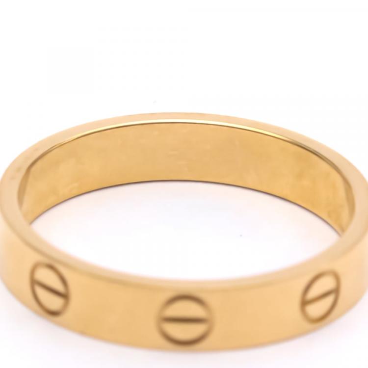 Pre Owned Cartier Love 18K Rose Gold Ring EU 53