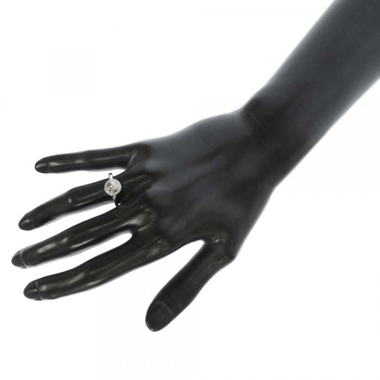 Pre Owned Cartier D'amour Platinum Diamond Ring EU 50