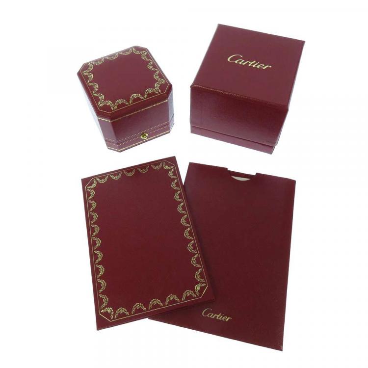 Pre Owned Cartier D'amour Platinum Diamond Ring EU 50