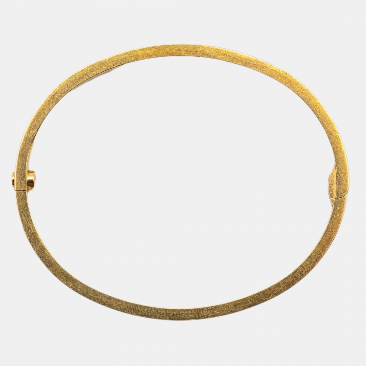 Pre Owned Cartier Love 18K Yellow Gold Small Model Bracelet 15