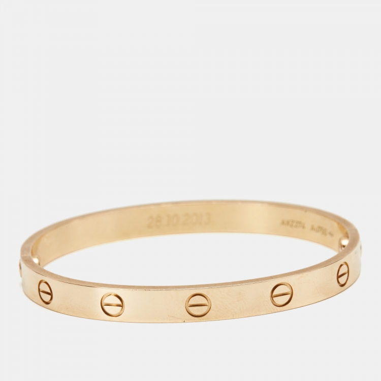 Cartier Love 18k Rose Gold Bracelet 17 Cartier TLC