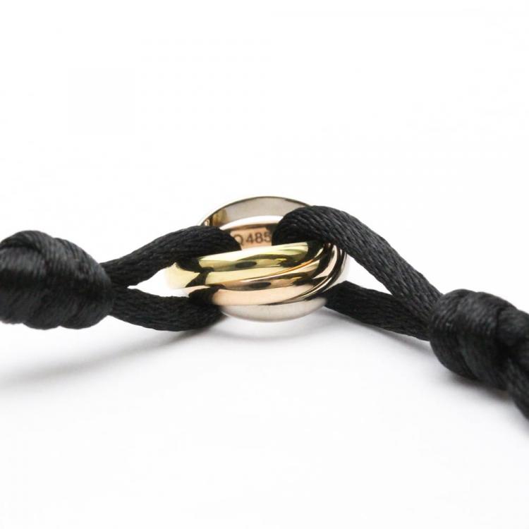 مملوكة مسبقًا Cartier Trinity 18K Yellow Rose and White Gold Bracelet 20.5