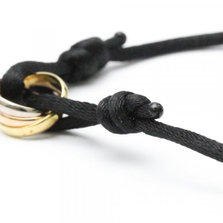 مملوكة مسبقًا Cartier Trinity 18K Yellow Rose and White Gold Bracelet 20.5