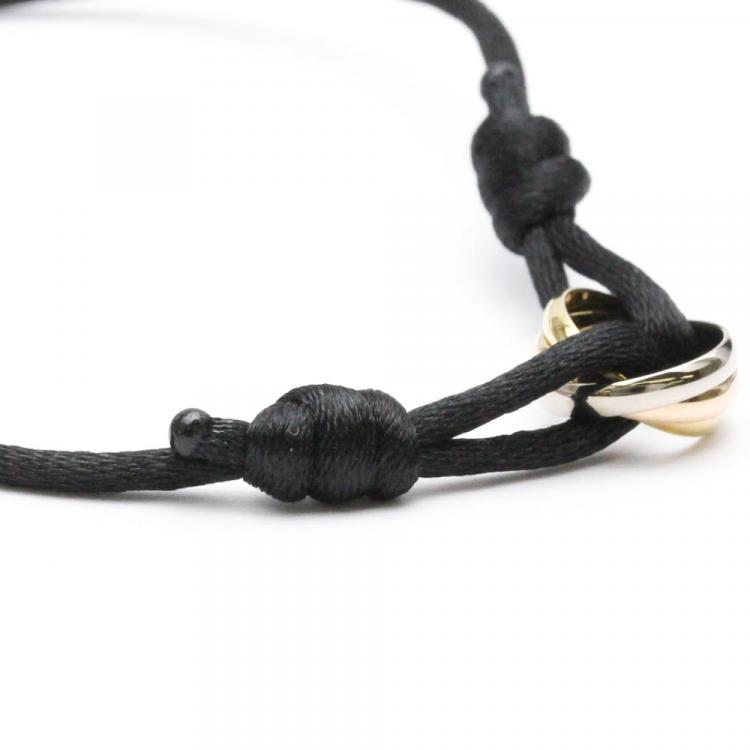 مملوكة مسبقًا Cartier Trinity 18K Yellow Rose and White Gold Bracelet 20.5