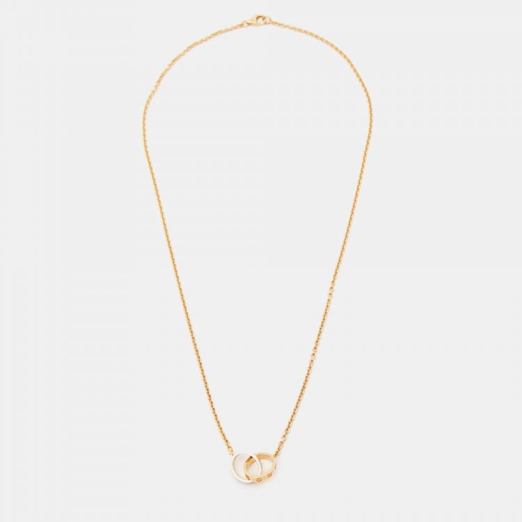 مملوكة مسبقًا Cartier Love Interlocking Loops 18k Yellow Gold Necklace