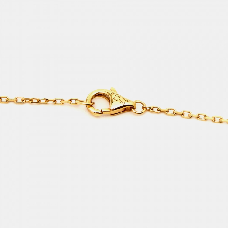 مملوكة مسبقًا Cartier Juste Un Clou Diamond 18k Yellow Gold Necklace